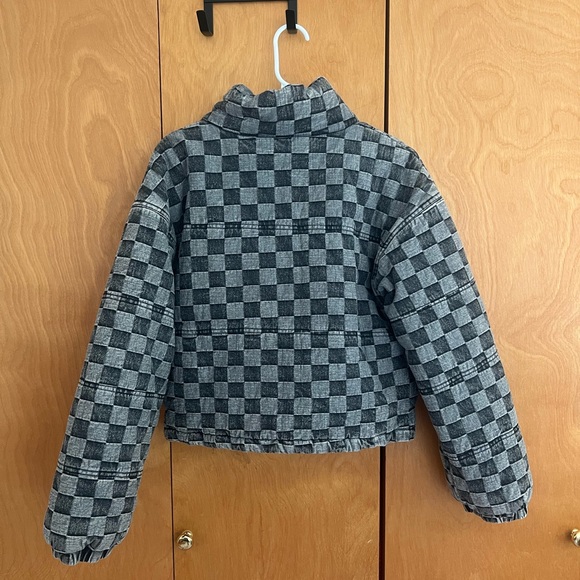 12th tribe Checkered Jacket - Black and Gray - Picture 2 of 5